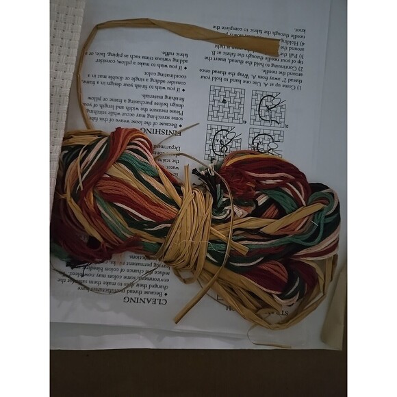 Dimensions Simple Pleasures Country Cross Stitch # 72183 Rooster In Checks Kit - Picture 3 of 5